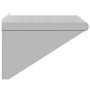 Estante de pared acero inoxidable plateado 50x45x31 cm de , Estantes y estanterías - Ref: Foro24-30276, Precio: 63,69 €, Desc...