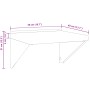 Estante de pared acero inoxidable plateado 50x45x31 cm de , Estantes y estanterías - Ref: Foro24-30276, Precio: 63,69 €, Desc...