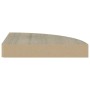 Estante flotante de esquina 4 uds MDF roble 25x25x3,8 cm en Estanterías | Comprar online en Foru.es