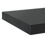 Estantes de pared 2 uds acero inoxidable negro 50x23,5x3 cm de , Estantes y estanterías - Ref: Foro24-30295, Precio: 34,96 €,...