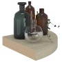 Estante flotante de esquina 4 uds MDF roble 25x25x3,8 cm en Estanterías | Comprar online en Foru.es