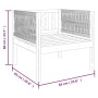 Silla de jardín con cojín madera maciza de acacia de vidaXL, Sofás modulares de exterior - Ref: Foro24-312432, Precio: 90,07 ...