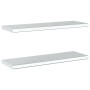 Estantes de pared 2 uds acero inoxidable plateado 75x23,5x3 cm de , Estantes y estanterías - Ref: Foro24-30283, Precio: 60,77...