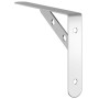 Soportes de estante 4 uds acero inoxidable plata 20x2,5x14 cm de , Estantes y estanterías - Ref: Foro24-30297, Precio: 23,32 ...