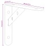 Soportes de estante 4 uds acero inoxidable plata 20x2,5x14 cm de , Estantes y estanterías - Ref: Foro24-30297, Precio: 23,32 ...