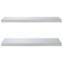 Estantes de pared 2 uds acero inoxidable plateado 75x40x3 cm de , Estantes y estanterías - Ref: Foro24-30281, Precio: 48,23 €...