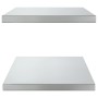 Estantes de pared 2 uds acero inoxidable plateado 75x40x3 cm de , Estantes y estanterías - Ref: Foro24-30281, Precio: 48,23 €...