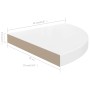 Estante flotante de pared 2 uds MDF blanco brillo 35x35x3,8 cm en Estanterías | Comprar online en Foru.es