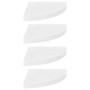 Estante flotante de pared 4 uds MDF blanco brillo 35x35x3,8 cm en Estanterías | Comprar online en Foru.es