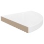 Estante flotante de pared 4 uds MDF blanco brillo 35x35x3,8 cm en Estanterías | Comprar online en Foru.es