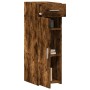 Aparador de madera de ingeniería roble ahumado 30x42,5x93 cm de , Aparadores - Ref: Foro24-846275, Precio: 59,67 €, Descuento: %