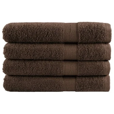 Toallas premium SOLUND 4 unidades marrón 100x200 cm 600 gsm de , Toallas - Ref: Foro24-137246, Precio: 105,43 €, Descuento: %