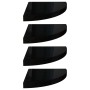 Estantes flotantes esquina 4 uds MDF negro brillo 35x35x3,8 cm en Estanterías | Comprar online en Foru.es