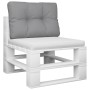 Cojín para sofá de palets tela gris 50x40x12 cm de , Cojines para sillas y sofás - Ref: Foro24-360536, Precio: 23,24 €, Descu...
