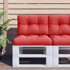Cojín para sofá de palets de tela rojo 50x40x12 cm de , Cojines para sillas y sofás - Ref: Foro24-360541, Precio: 18,23 €, De...