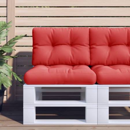 Cojín para sofá de palets de tela rojo 50x40x12 cm de , Cojines para sillas y sofás - Ref: Foro24-360541, Precio: 18,50 €, De...