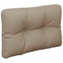 Cojín para sofá de palets de tela gris taupé 50x40x12 cm de , Cojines para sillas y sofás - Ref: Foro24-360543, Precio: 26,95...