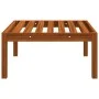 Reposapiés de jardín con cojín madera maciza de acacia de vidaXL, Sofás modulares de exterior - Ref: Foro24-312430, Precio: 7...