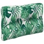 Cojín para palés tela estampado de hojas 60x40x12 cm de , Cojines para sillas y sofás - Ref: Foro24-360569, Precio: 22,07 €, ...