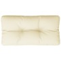 Cojín para sofá de palets tela crema 70x40x12 cm de , Cojines para sillas y sofás - Ref: Foro24-360581, Precio: 27,31 €, Desc...