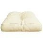 Cojín para sofá de palets tela crema 70x40x12 cm de , Cojines para sillas y sofás - Ref: Foro24-360581, Precio: 26,73 €, Desc...