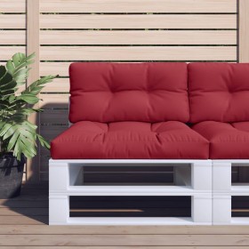Cojín para sofá de palets de tela rojo tinto 70x40x12 cm de , Cojines para sillas y sofás - Ref: Foro24-360588, Precio: 28,34...