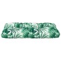 Cojín para palés tela estampado de hojas 80x40x12 cm de , Cojines para sillas y sofás - Ref: Foro24-360613, Precio: 25,01 €, ...