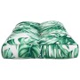Cojín para palés tela estampado de hojas 80x40x12 cm de , Cojines para sillas y sofás - Ref: Foro24-360613, Precio: 25,01 €, ...