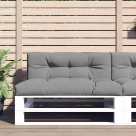 Cojín para sofá de palets tela gris 120x40x12 cm de , Cojines para sillas y sofás - Ref: Foro24-360624, Precio: 30,60 €, Desc...