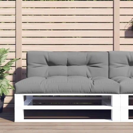 Cojín para sofá de palets tela gris 120x40x12 cm de , Cojines para sillas y sofás - Ref: Foro24-360624, Precio: 30,60 €, Desc...