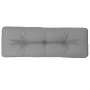 Cojín para sofá de palets tela gris 120x40x12 cm de , Cojines para sillas y sofás - Ref: Foro24-360624, Precio: 30,60 €, Desc...