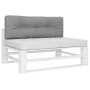 Cojín para sofá de palets tela gris 120x40x12 cm de , Cojines para sillas y sofás - Ref: Foro24-360624, Precio: 30,60 €, Desc...