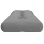 Cojín para sofá de palets tela gris 120x40x12 cm de , Cojines para sillas y sofás - Ref: Foro24-360624, Precio: 32,57 €, Desc...