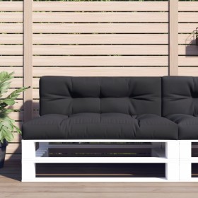Cojín para sofá de palets de tela negro 120x40x12 cm de , Cojines para sillas y sofás - Ref: Foro24-360630, Precio: 38,94 €, ...