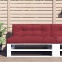 Cojín para sofá de palets de tela rojo tinto 120x40x12 cm de , Cojines para sillas y sofás - Ref: Foro24-360632, Precio: 32,6...