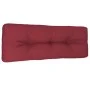 Cojín para sofá de palets de tela rojo tinto 120x40x12 cm de , Cojines para sillas y sofás - Ref: Foro24-360632, Precio: 32,0...