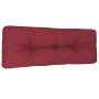 Cojín para sofá de palets de tela rojo tinto 120x40x12 cm de , Cojines para sillas y sofás - Ref: Foro24-360632, Precio: 32,6...