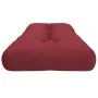 Cojín para sofá de palets de tela rojo tinto 120x40x12 cm de , Cojines para sillas y sofás - Ref: Foro24-360632, Precio: 32,0...