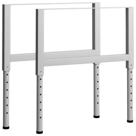 Workbench structure 2 pcs metal 85x(69-95.5)cm gray by vidaXL, Table legs - Ref: Foro24-147934, Price: 68,79 €, Discount: %