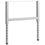 Estructura de banco de trabajo 2 uds metal 85x(69-95,5)cm gris de vidaXL, Patas para mesas - Ref: Foro24-147934, Precio: 65,0...
