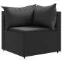 Set de sofás de jardín y cojines 10 pzas ratán sintético negro de , Conjuntos de jardín - Ref: Foro24-3308331, Precio: 846,38...