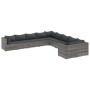 Set de sofás de jardín y cojines 10 pzas ratán sintético gris de , Conjuntos de jardín - Ref: Foro24-3308346, Precio: 687,63 ...