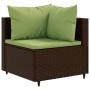 Set de sofás de jardín 10 pzas y cojines ratán sintético marrón de , Conjuntos de jardín - Ref: Foro24-3308350, Precio: 766,8...