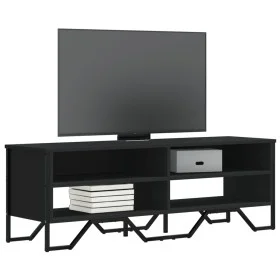Mueble de TV madera de ingeniería negro 122x34x41 cm de , Muebles TV - Ref: Foro24-848569, Precio: 61,76 €, Descuento: %