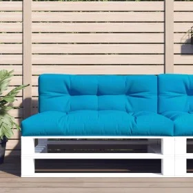 Cojines para palets 2 unidades tela azul de , Cojines para sillas y sofás - Ref: Foro24-360737, Precio: 74,79 €, Descuento: %
