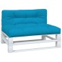 Cojines para palets 2 unidades tela azul de , Cojines para sillas y sofás - Ref: Foro24-360737, Precio: 76,77 €, Descuento: %