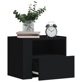 Mesitas de noche de pared 2 unidades negra 45x30x35 cm de , Mesitas de noche - Ref: Foro24-848314, Precio: 70,45 €, Descuento: %