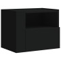 Mesitas de noche de pared 2 unidades negra 45x30x35 cm de , Mesitas de noche - Ref: Foro24-848314, Precio: 70,45 €, Descuento: %