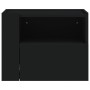 Mesitas de noche de pared 2 unidades negra 45x30x35 cm de , Mesitas de noche - Ref: Foro24-848314, Precio: 70,45 €, Descuento: %