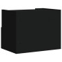 Mesitas de noche de pared 2 unidades negra 45x30x35 cm de , Mesitas de noche - Ref: Foro24-848314, Precio: 70,45 €, Descuento: %